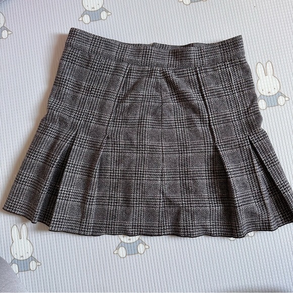 Vintage Juicy couture brown plaid tweed skirt with silk slip - Picture 1 of 5